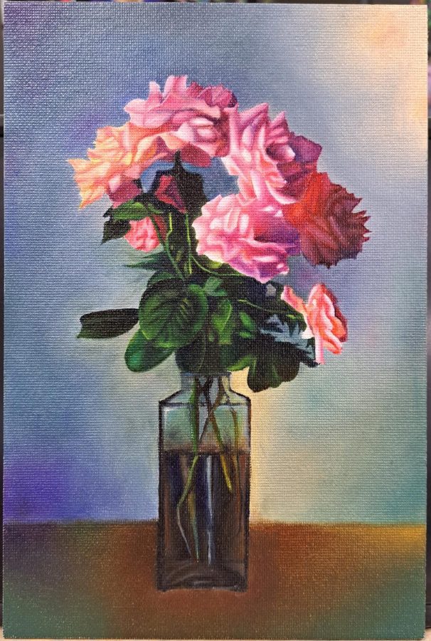 Rose-Filled Vase
